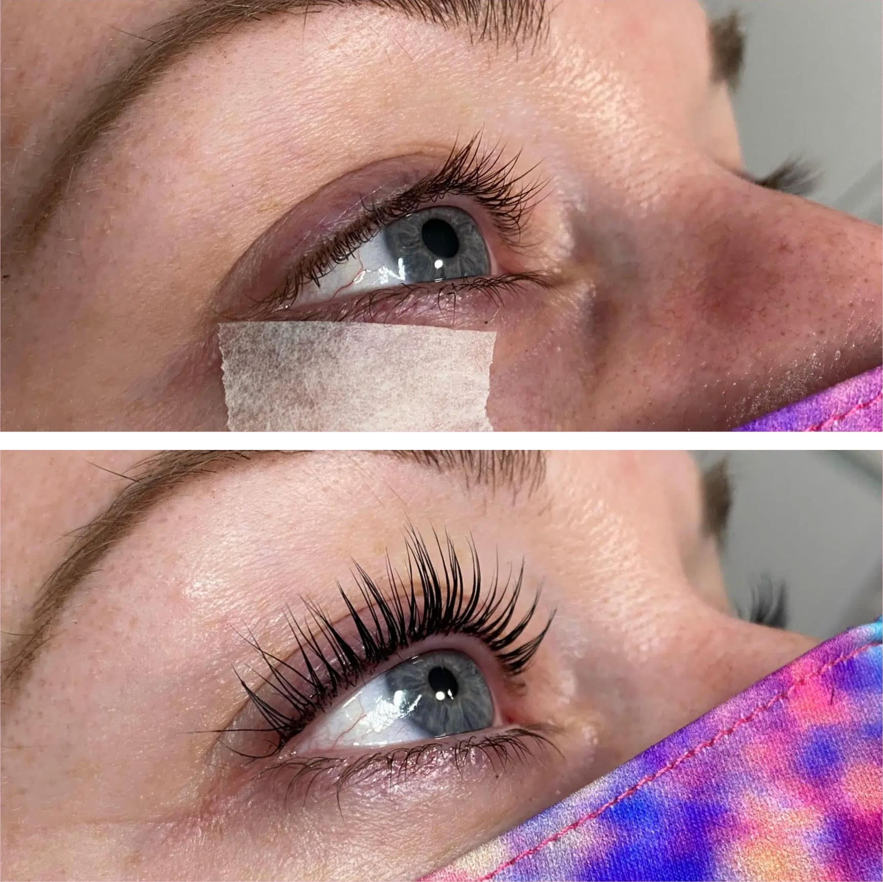 Lash lift and tint Before & After from Lolia Aesthetics in Georgetown, KY